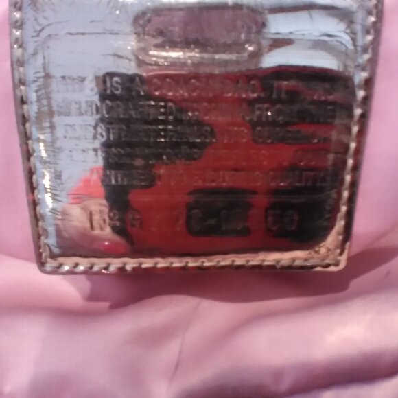 Brown canvas with leather trim Coach purse - Picture 8 of 9